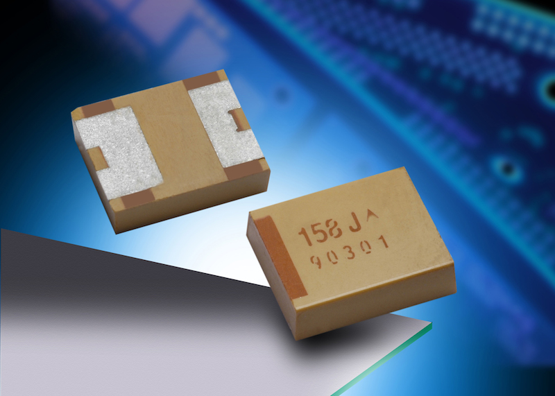 AVX's polymer tantalum chip capacitors with undertab terminations target high-energy applications